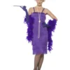 Lange Flapper Charleston Jurk Paars