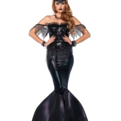 Donkere Zeemeermin Deluxe Zwart