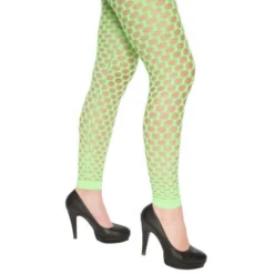 Legging + Gaten Fluor Groen