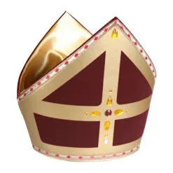 Mijter TV Sint Luxe "Stefan", Bordeaux Rood