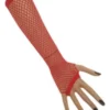 Nethandschoenen Lang Vingerloos Rood