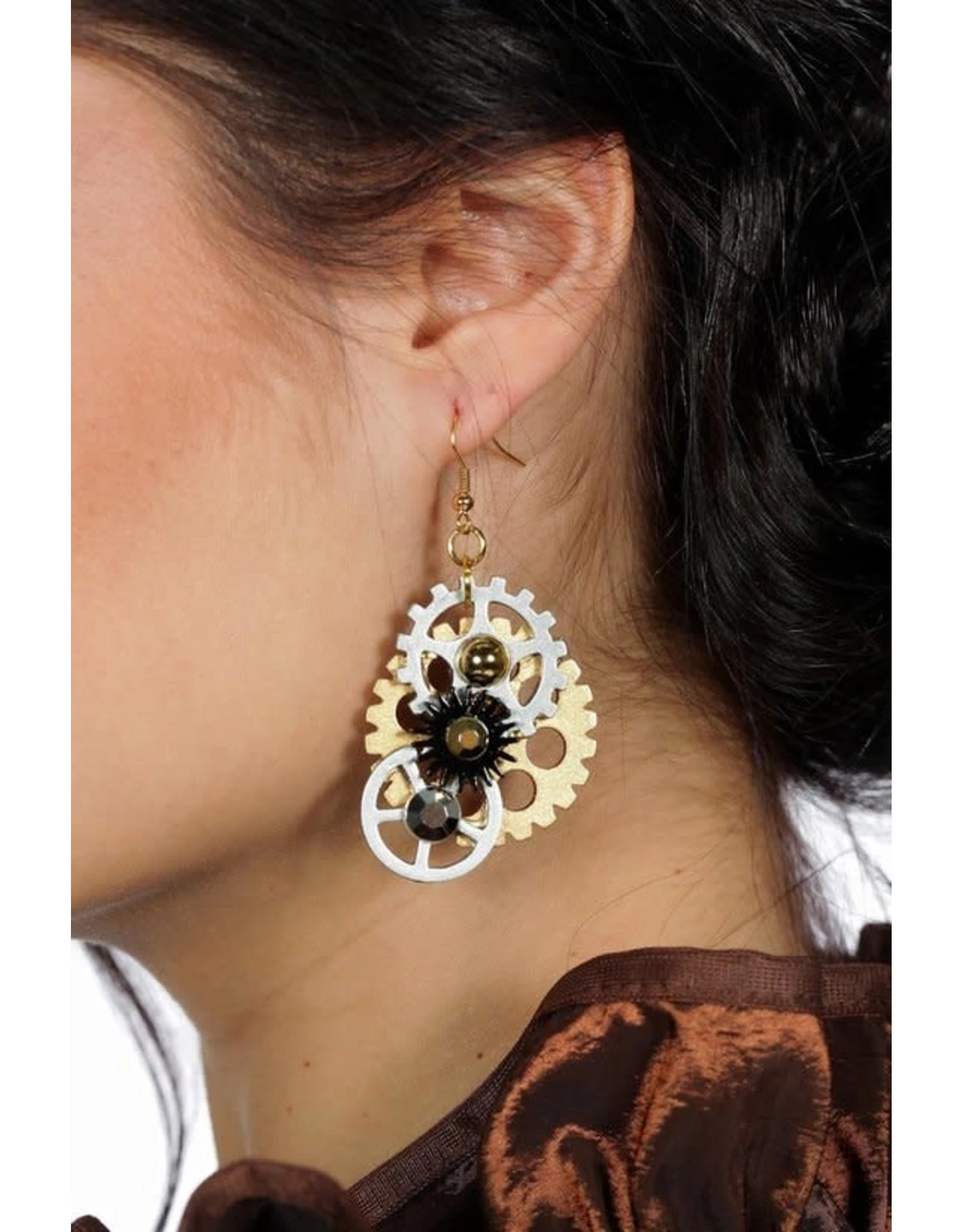 Oorbellen Steampunk 2 Oorbellen Steampunk - Afbeelding 2