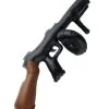 Opblaasbare Tommy Gun, Zwart, 75cm