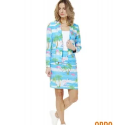 Flamingirl -Kostuum Winkel opposuits flamingirl 3