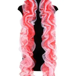 Organza Boa Deluxe, Rood-Wit
