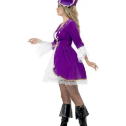 Paarse Pirate Beauty Kostuum -Kostuum Winkel paarse pirate beauty kostuum 3