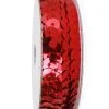 Paillettenband Op Rol Metallic Rood 2,75m