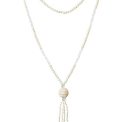 Parelketting Lang, Wit