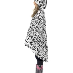 Party Poncho Zebra -Kostuum Winkel party poncho zebra 2