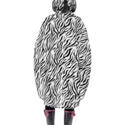 Party Poncho Zebra -Kostuum Winkel party poncho zebra 3