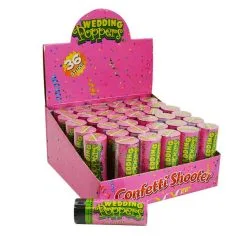 Party Popper Huwelijk, Wit (10 Cm)