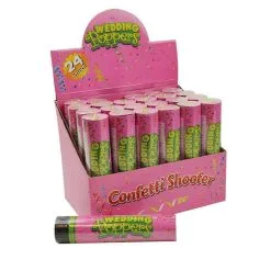 Party Popper Huwelijk, Wit (20 Cm)