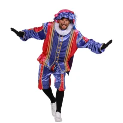 Piet Velours De Panne Met Cape "Bilbao", Paars-Roze