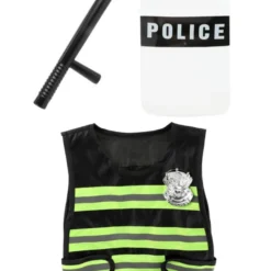 Politieset Hesje, Schild En Wapenstok