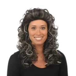 Pruik Amanda Zwart-blond