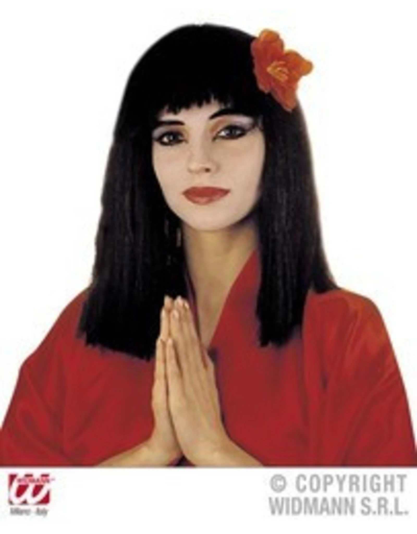 Pruik Chinese Bloem 1 Pruik Chinese Bloem