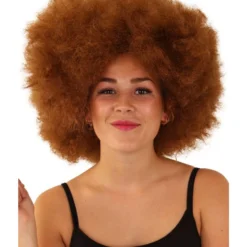 Pruik DISCO/AFRO Bruin