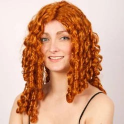 Pruik Fijne Krullen Acajou