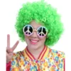 Pruik Hippy Neon Groen