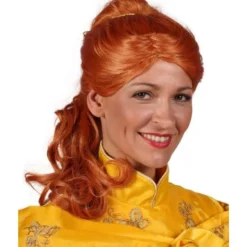 Pruik Luxe Belle, Bruin