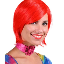 Pruik Luxe Larissa, Rood