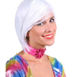 Pruik Luxe Larissa, Wit