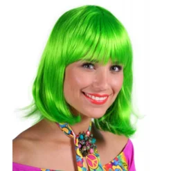Pruik Luxe Samantha, Groen