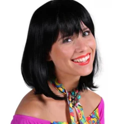 Pruik Luxe Samantha, Zwart