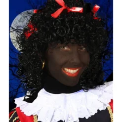 Pruik Pepita, Zwart-Rood