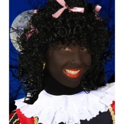 Pruik Pepita, Zwart-Roze