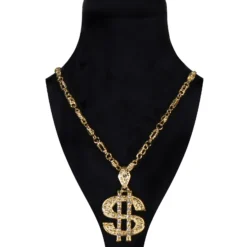 Rapper $ Ketting (Zware Kwaliteit), Goud