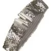 Riem Elastisch Pailletten Zilver