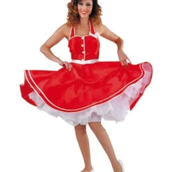 Rock 'n Roll Jurk Taft Met Riem