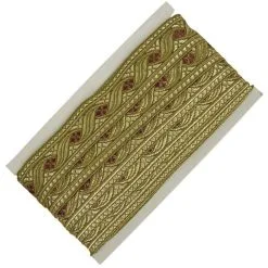 Sintband Klassiek Goud/Rood (meter) -Kostuum Winkel sintband klassiek goud rood meter 2