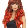 Siren Pruik, Rood/Zwart