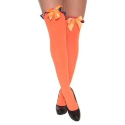 Stay Up Kousen Fantasy Oranje Met Strik Rood/Wit/Blauw