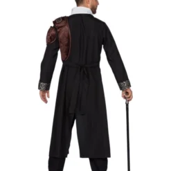Steampunk Zwart, Heren -Kostuum Winkel steampunk zwart heren 2