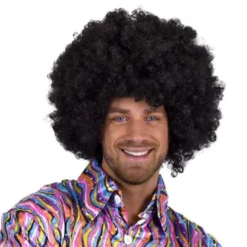 Super Afro Pruik Zwart