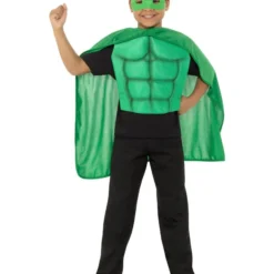 Superhelden Set Kind, Groen