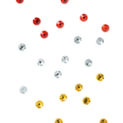 Swarovski Steentjes Oeteldonk, Rood-wit-geel, Ss16 (3,8 Mm - 4,0 Mm) Per 24