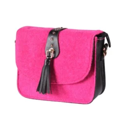 Tasje Deluxe ''Claudia'' Uni, Wol Pink, Tasje