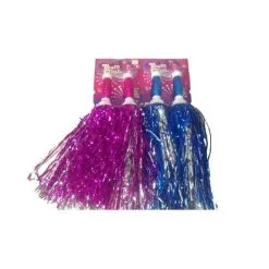 Metallic Pompon Roze/Blauw