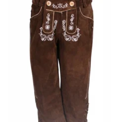 Tiroler Damenhose 3/4 Lang ''inga'', Donkerbruin -Kostuum Winkel tiroler damenhose 3 4 lang inga donkerbruin 2
