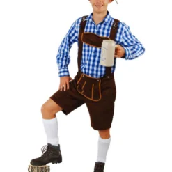 Tirolerbroek ANDREAS Donkerbruin Kort Model