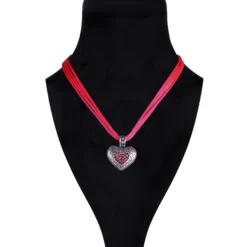 Trachten Sieraad Hart, Rood