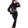 Vest Dame Steampunk '"Scarlett'', Zwart