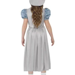 Victoriaans Schoolmeisje Kostuum, Grijs -Kostuum Winkel victoriaans schoolmeisje kostuum grijs 2