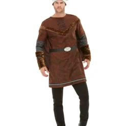 Viking Kostuum Barbaar Deluxe, Bruin