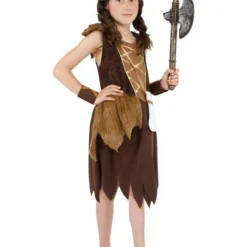 Viking Meisjeskostuum, Bruin