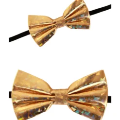 Vlinderstrik Goud Holografisch